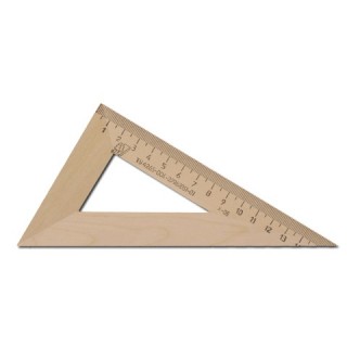 Треугольник деревянный, угол 30, 16 см.